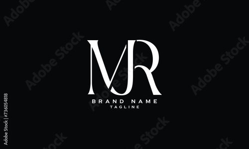 MJR, MRJ, JMR, JRM, RJM, RMJ, Abstract initial monogram letter alphabet logo design