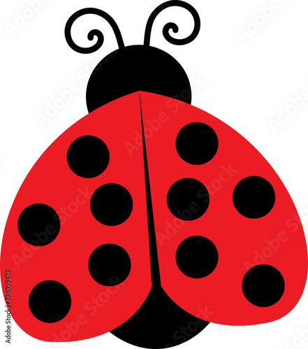 cute ladybug animal cartoon  svg