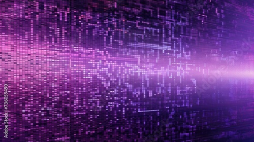 Background binary code is in mauve color.