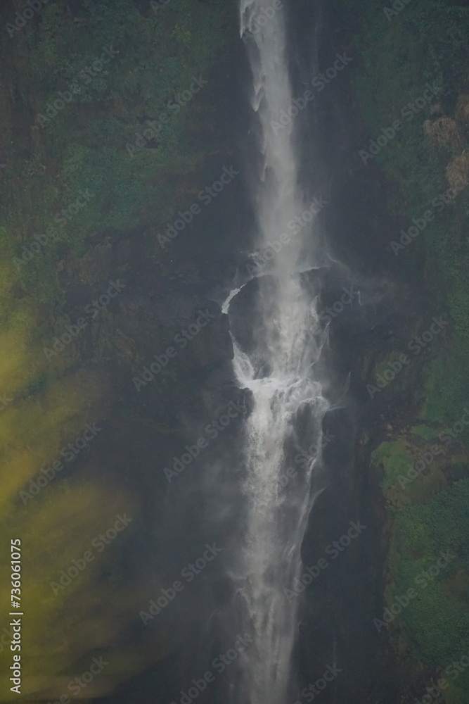 A beautiful waterfall in the midst of perfect nature in the forest.