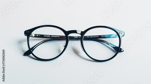 óculos, fundo branco photo