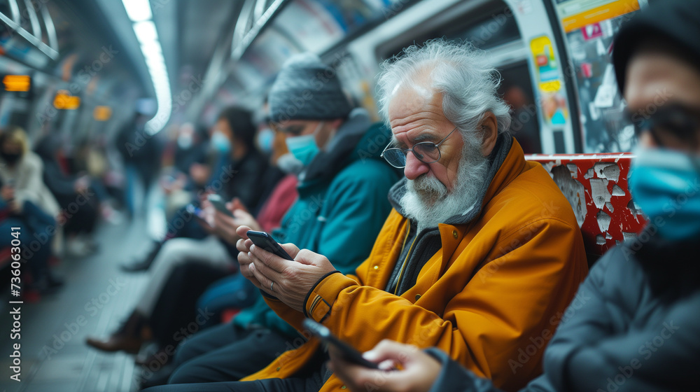 Obraz premium Smartphone addiction