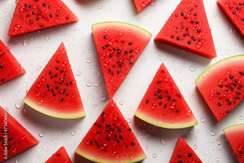 Watermelon and water