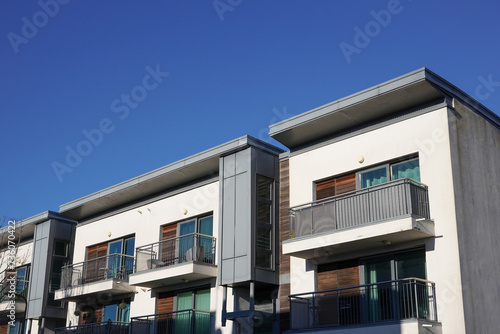 residential block in UK city. apartment homes and rental property photo
