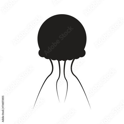 jellyfish icon vector