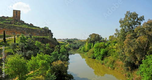 El río Guadaíra a su paso por Alcalá de Guadaíra, provincia de Sevilla, Andalucía, España photo