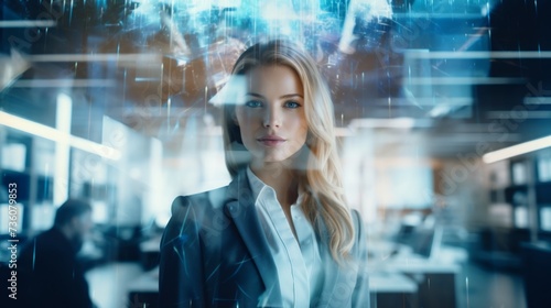 Successful Businesswoman. Neural network AI generated art