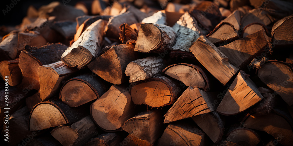 Stack of firewood Stack of firewood