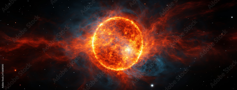 Radiant Solar Flares in Cosmic Expanse Radiant Solar Flares in Cosmic Expanse