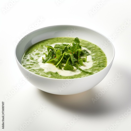 Watercress soup closeup