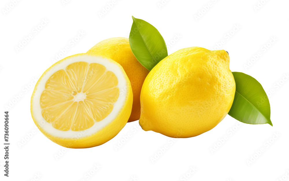 Vibrant Lemon on transparent background