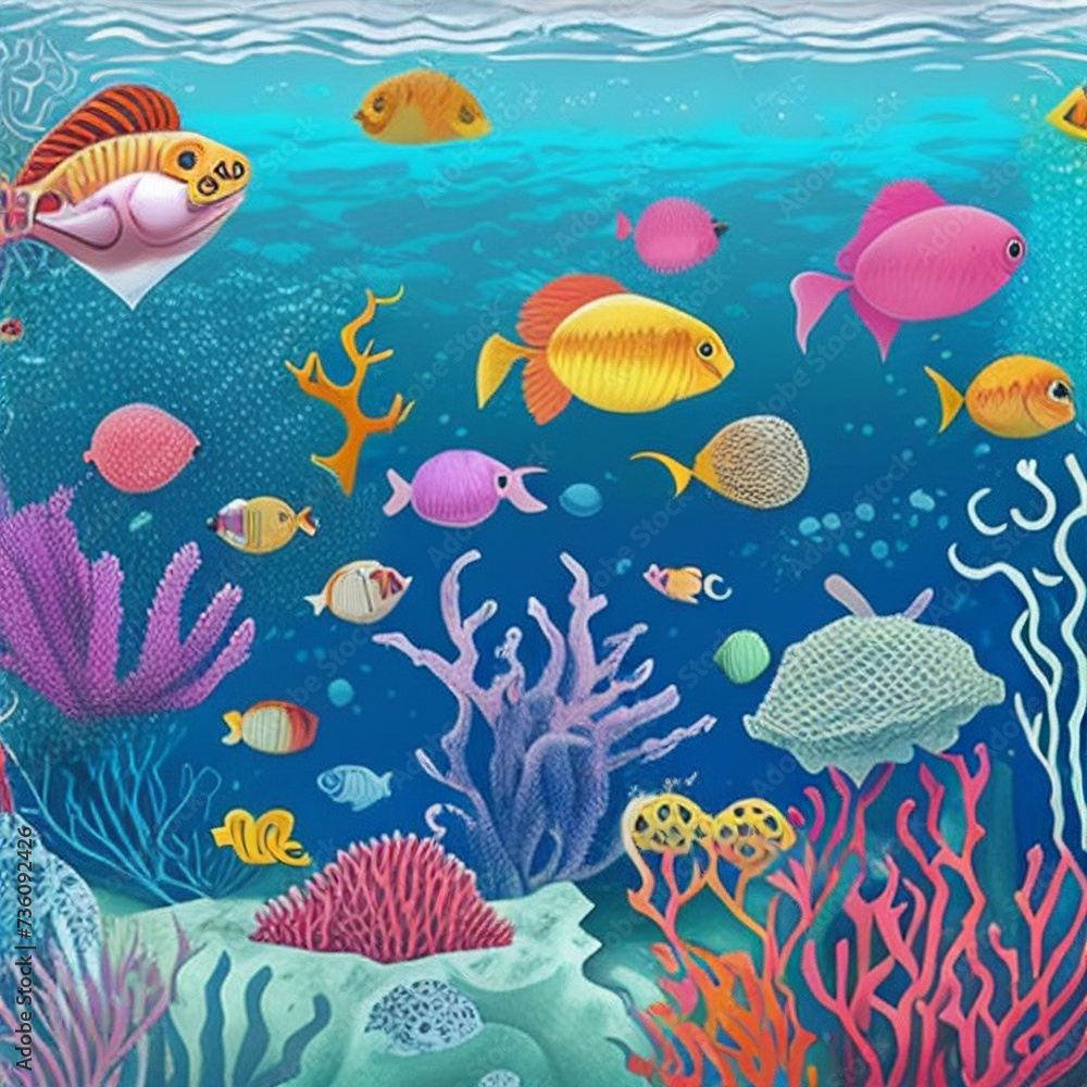pattern with fishes pattern with fishes