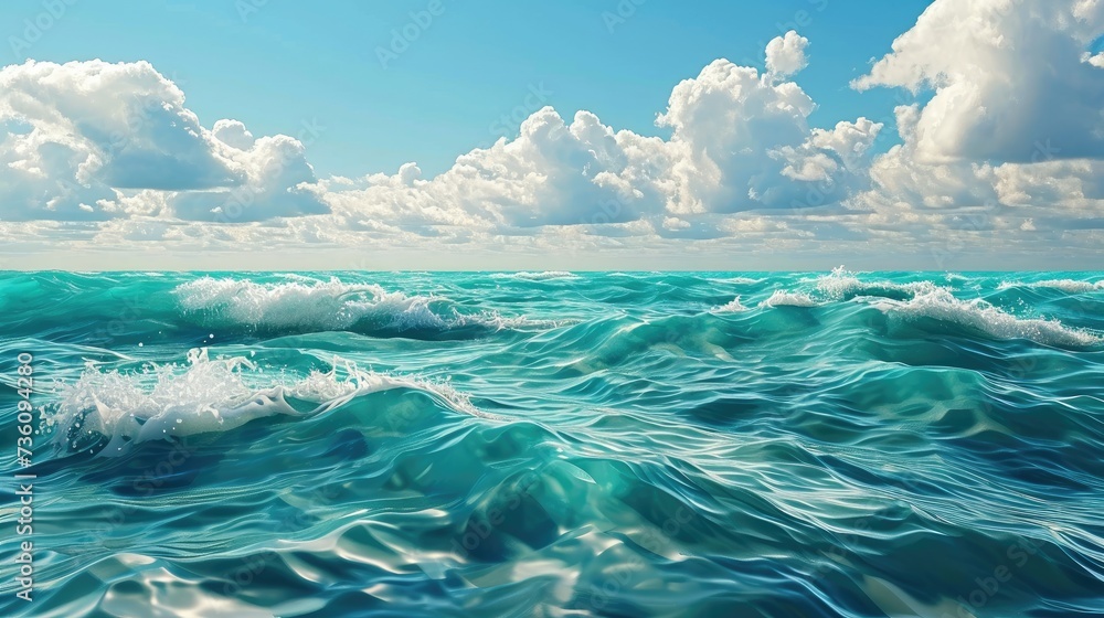 3D Cartoon Sea Background for Kids and Animation by Generative AI