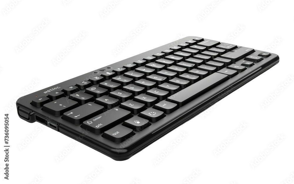 Wireless Foldable Keyboard with Touchpad on transparent background