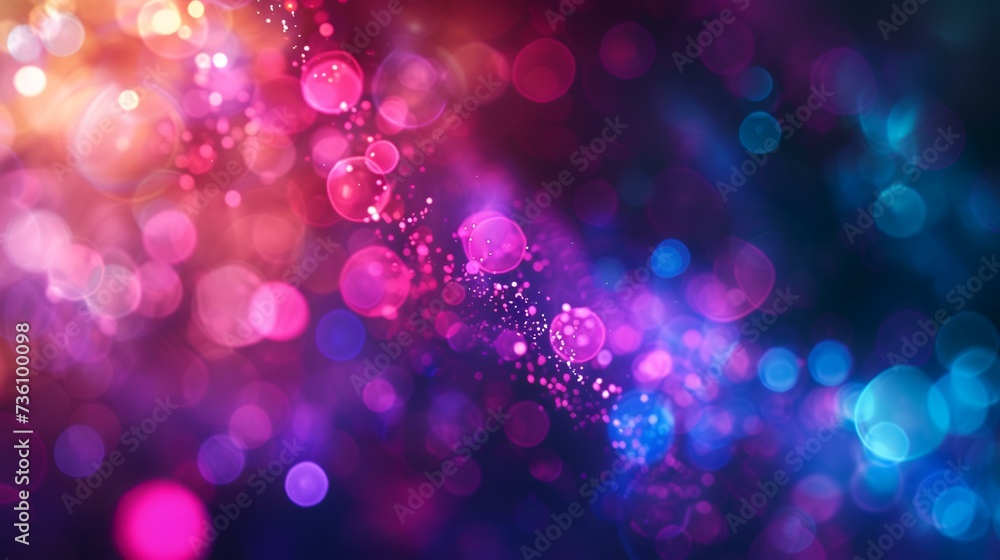 Abstract colorful blurs on a dark background Abstract colorful blurs on a dark background