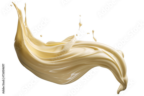 mayonaise drop PNG splashes isolated on Transparent and white background - clipping path mayonaise splash template - Food Restaurant Advertising