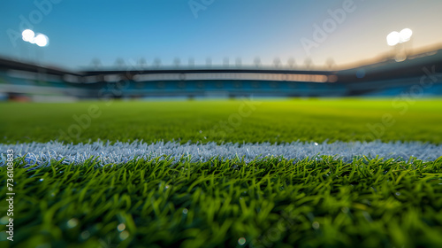 Close-Up View of Soccer Field
