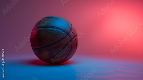 Basketball on Blue Floor © Ilugram