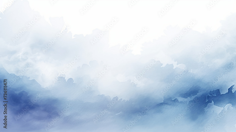 watercolor blue and white gradient