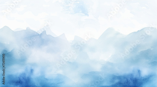 watercolor blue and white gradient © Ashley