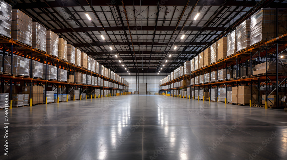 A Large Warehouse Filled With Boxes