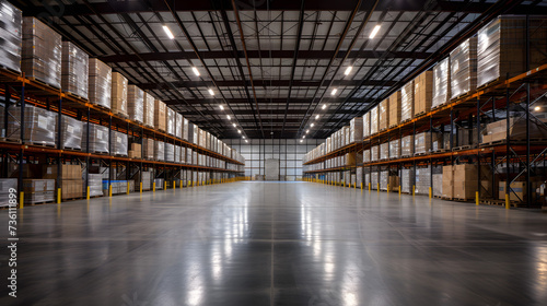 A Large Warehouse Filled With Boxes