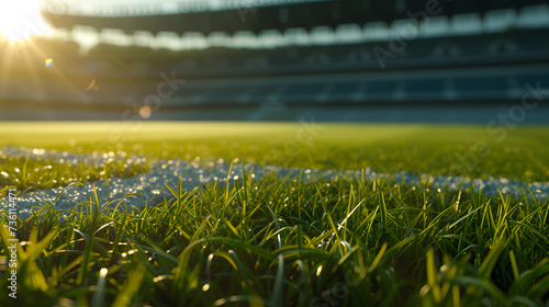 Sunlit Soccer Field © Ilugram
