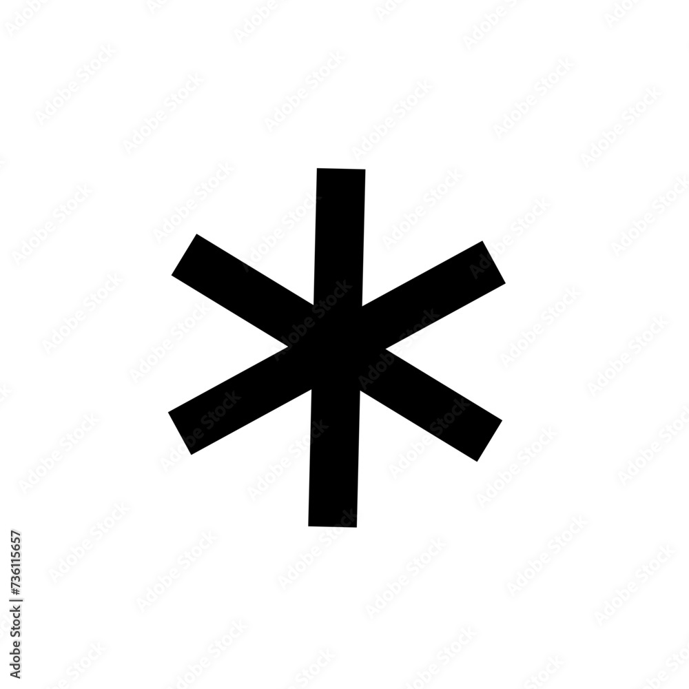 Arterisk vector icon Arterisk vector icon