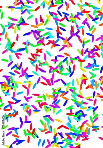 Festive background with colored confetti