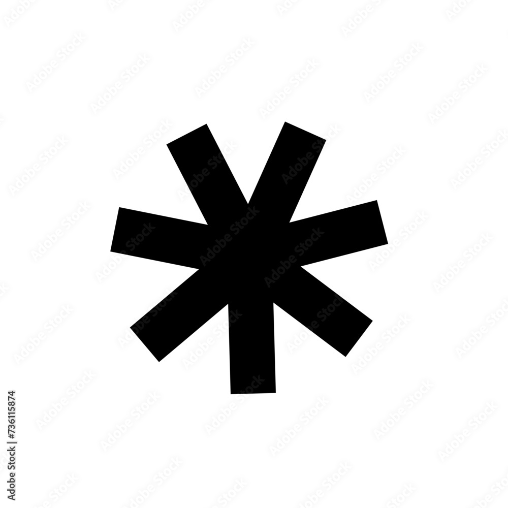 Arterisk vector icon Arterisk vector icon