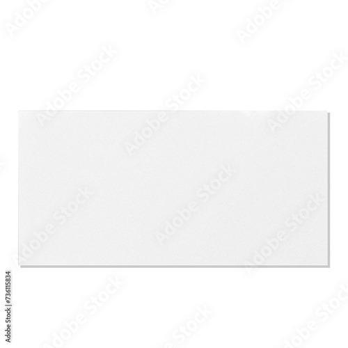 Close up view name card table isolated on plain background. © milanello_balga