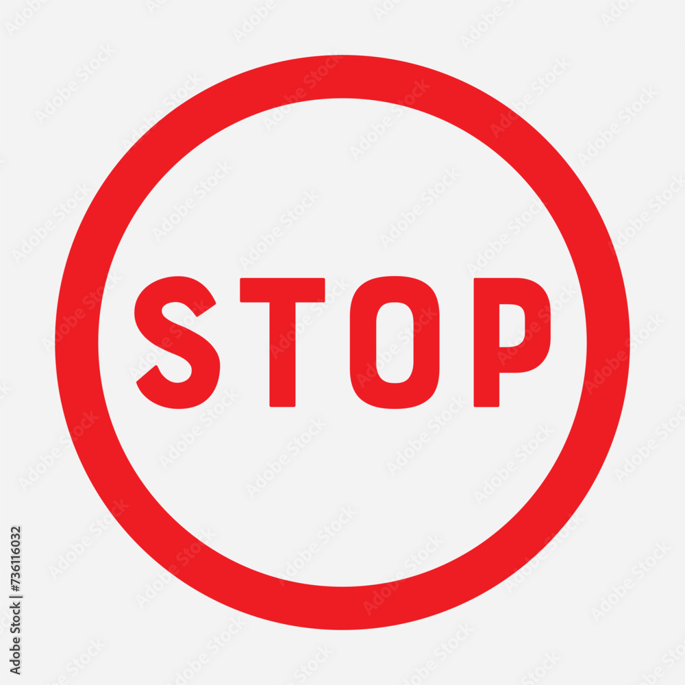 Red stop sign icon vector illustration. stop sign illustration in PNG isolated on white background Red stop sign icon vector illustration. stop sign illustration in PNG isolated on white background