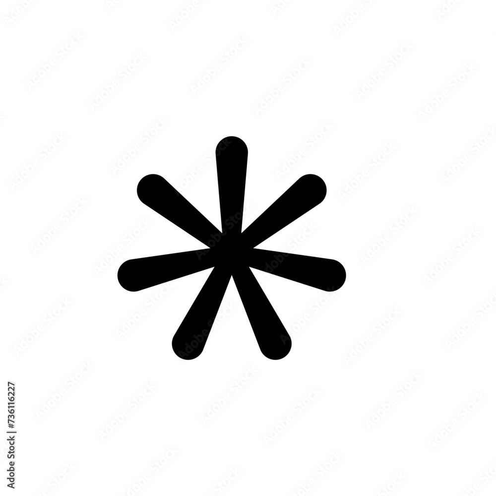 Arterisk vector icon Arterisk vector icon