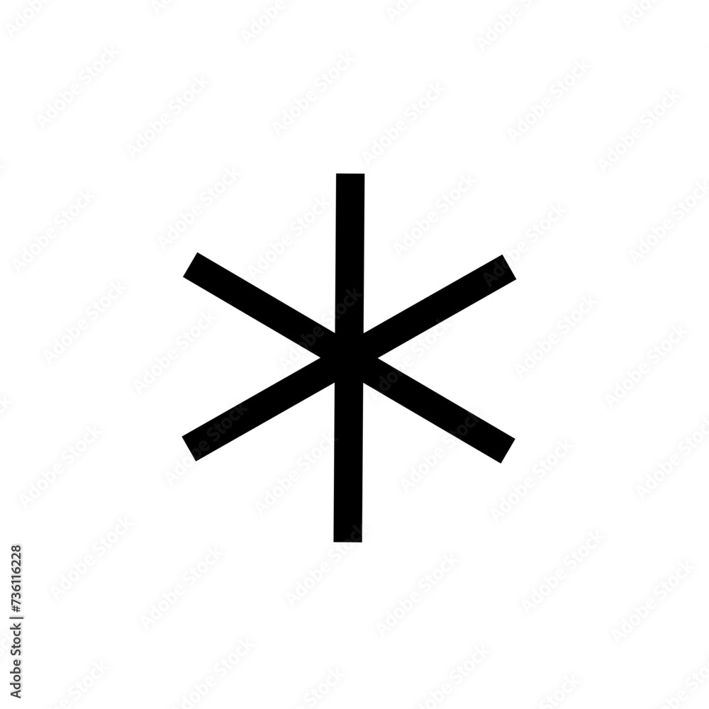 Arterisk vector icon Arterisk vector icon