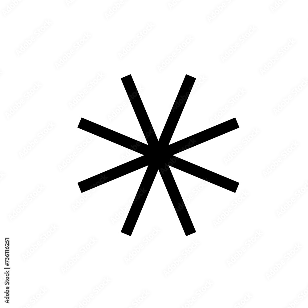Arterisk vector icon Arterisk vector icon