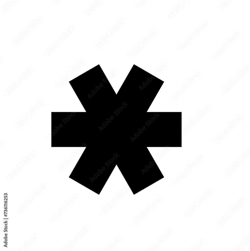 Arterisk vector icon Arterisk vector icon