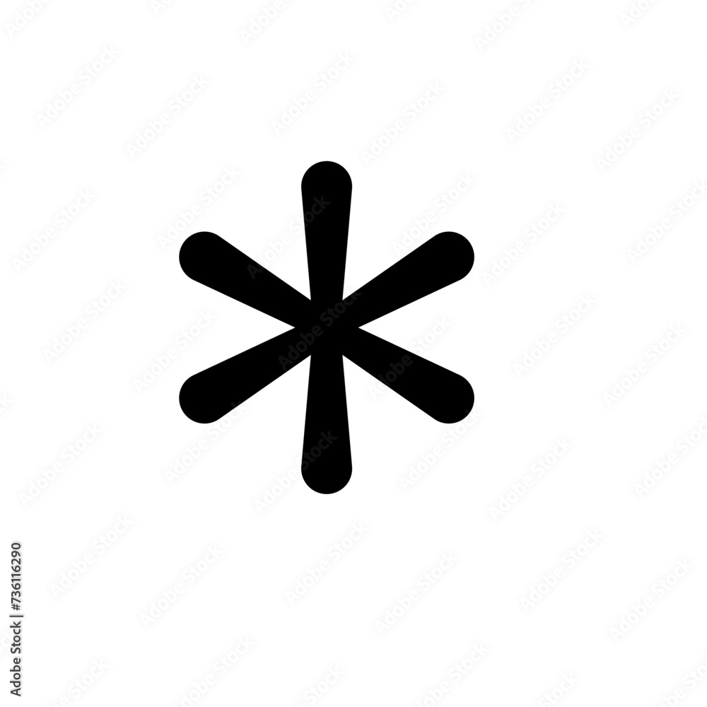 Arterisk vector icon Arterisk vector icon
