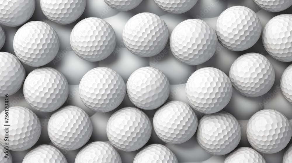 Background with golf balls in Ash color Background with golf balls in Ash color