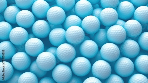 Background with golf balls in Cyan color.