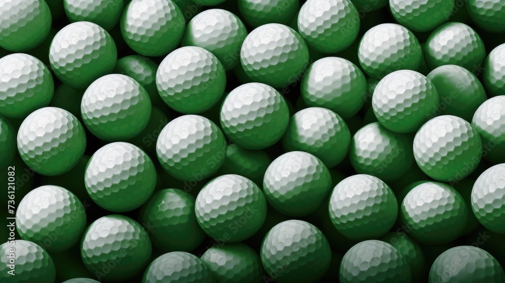 Background with golf balls in Green color. Background with golf balls in Green color.