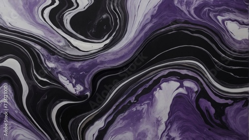Lilac abstract black marble background art paint pattern ink texture watercolor antique nickel fluid wall. 