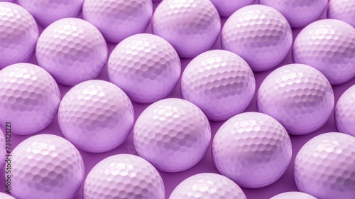 Background with golf balls in Lavender color.