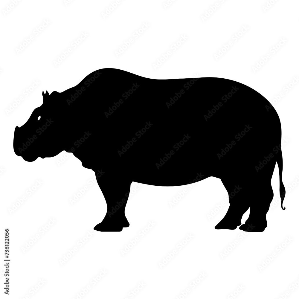 hippo silhouette