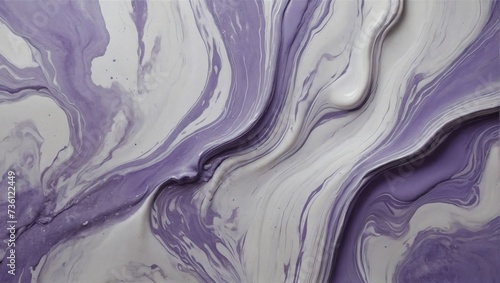 Lavender abstract white marble background art paint pattern ink texture watercolor burnished silver fluid wall.