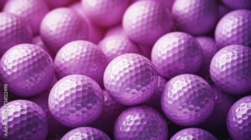 Background with golf balls in Purple color.