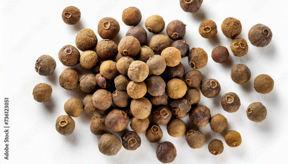 Allspice on white background Allspice on white background