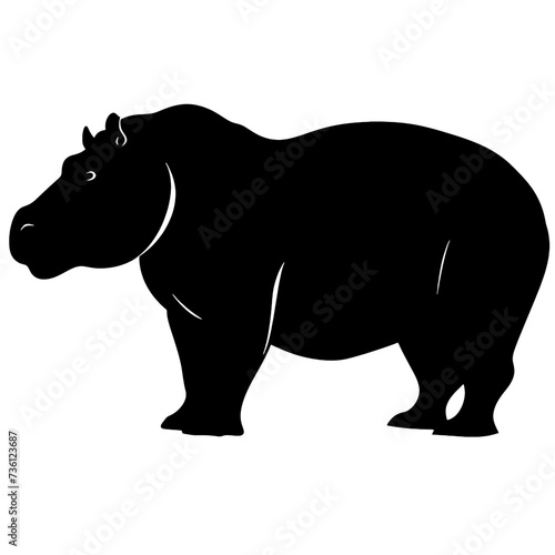 hippopotamus silhouette