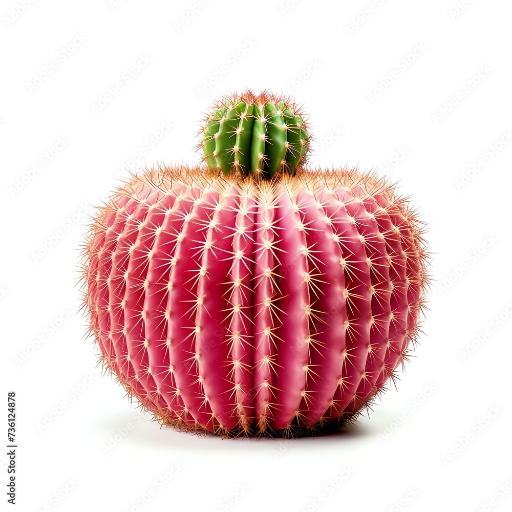 a cactaceae, studio light , isolated on white background a cactaceae, studio light , isolated on white background