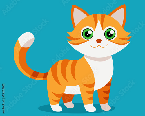 cat feline kitty kitten pussycat cartoon pretty cute vector illustration perfect beautiful amazing tabby tomcat