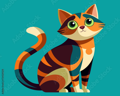 cat feline kitty kitten pussycat cartoon pretty cute vector illustration perfect beautiful amazing tabby tomcat